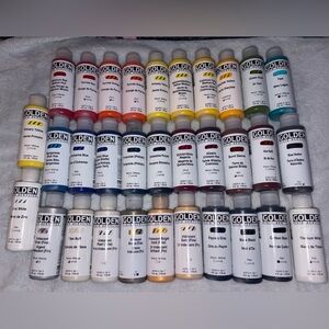 Liquitex 30 sealed Golden Fluid Acrylics 4oz